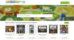 Desktop Screenshot of boardgameprices.com