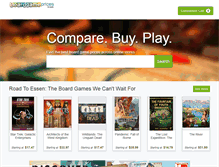 Tablet Screenshot of boardgameprices.com